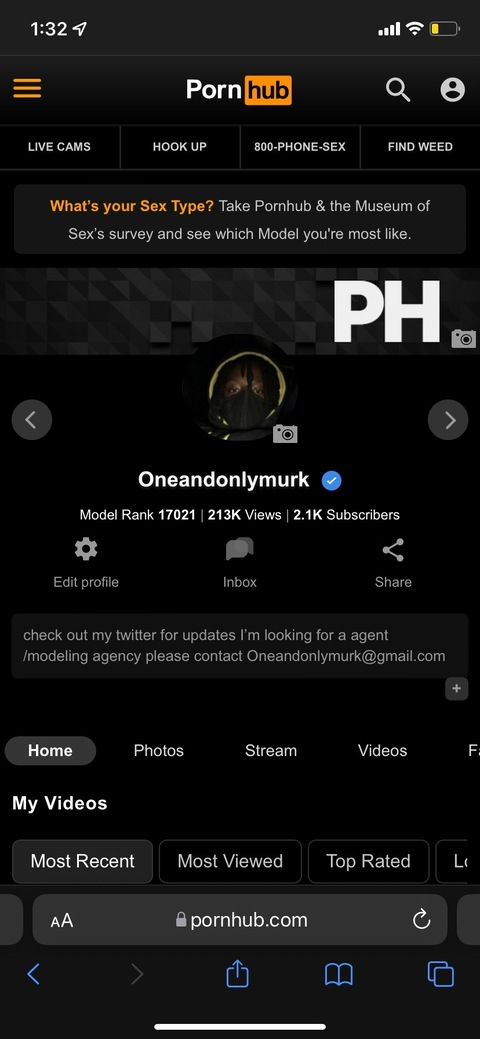 Header of oneandonlymurk