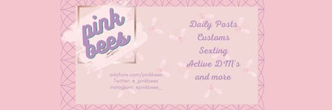 Header of pinkbees