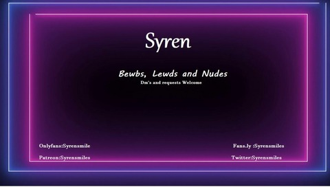 Header of syrensmiles